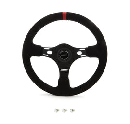 GRANT 1081 13in Red Stripe Race Steering Wheel Suede