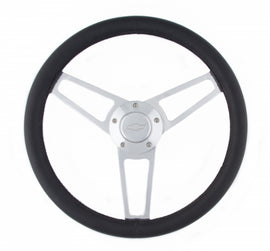 GRANT 1901 Billet Series Leather St eering Wheel Chevy Logo