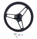 GRANT 1906-1 Billet Classic Series Black Wheel Chevy Logo