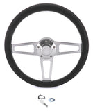 GRANT 1911-2 Billet Classic Series Black Wheel Chevy Logo