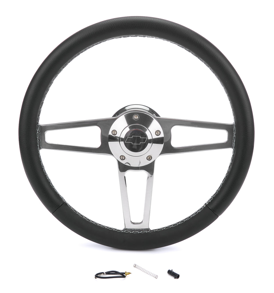 GRANT 1911 T Series Pol. Wheel Chev rolet Logo/Install Kit
