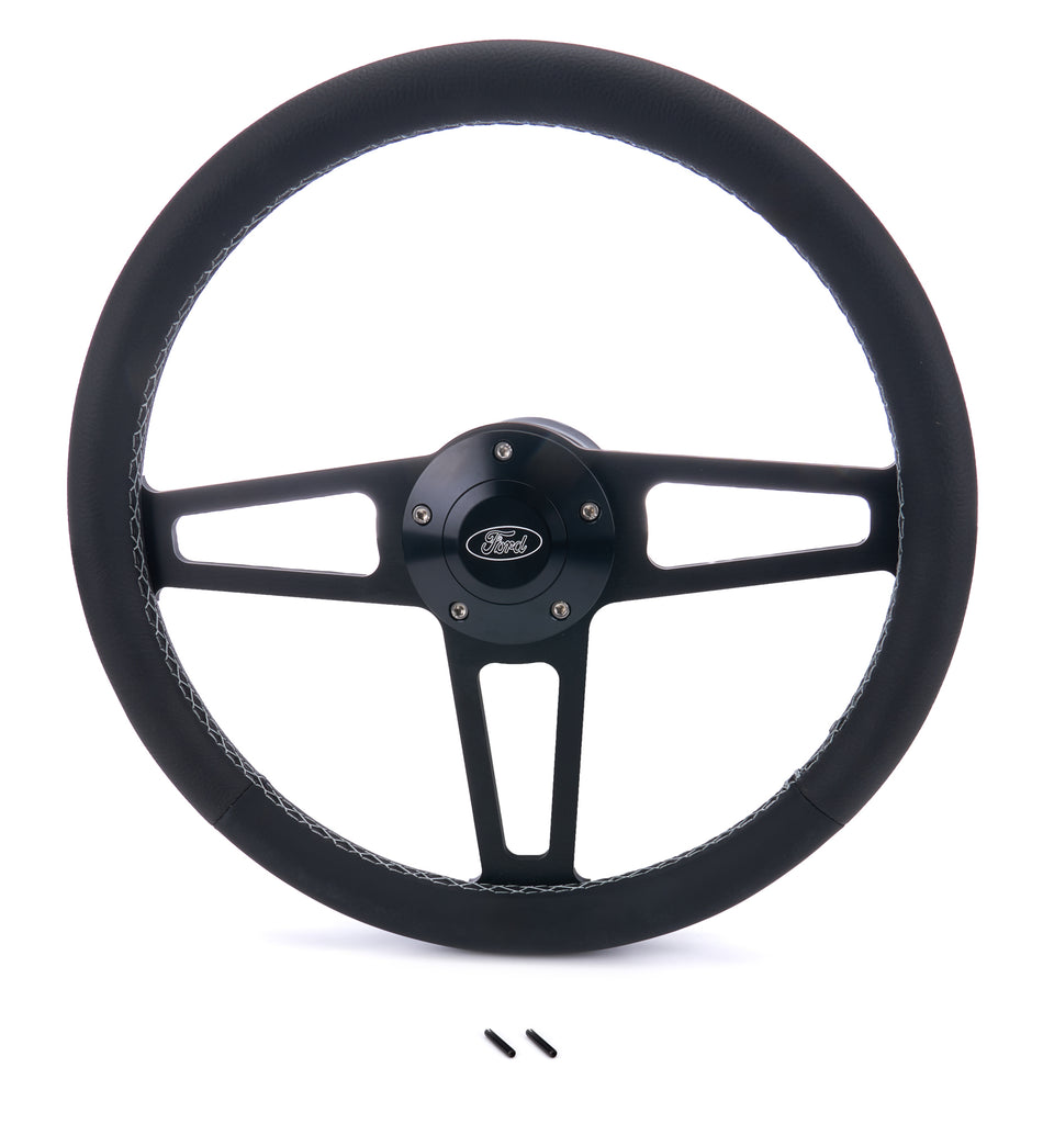 GRANT 1917-1 Billet Classic Series Black Wheel Ford Logo