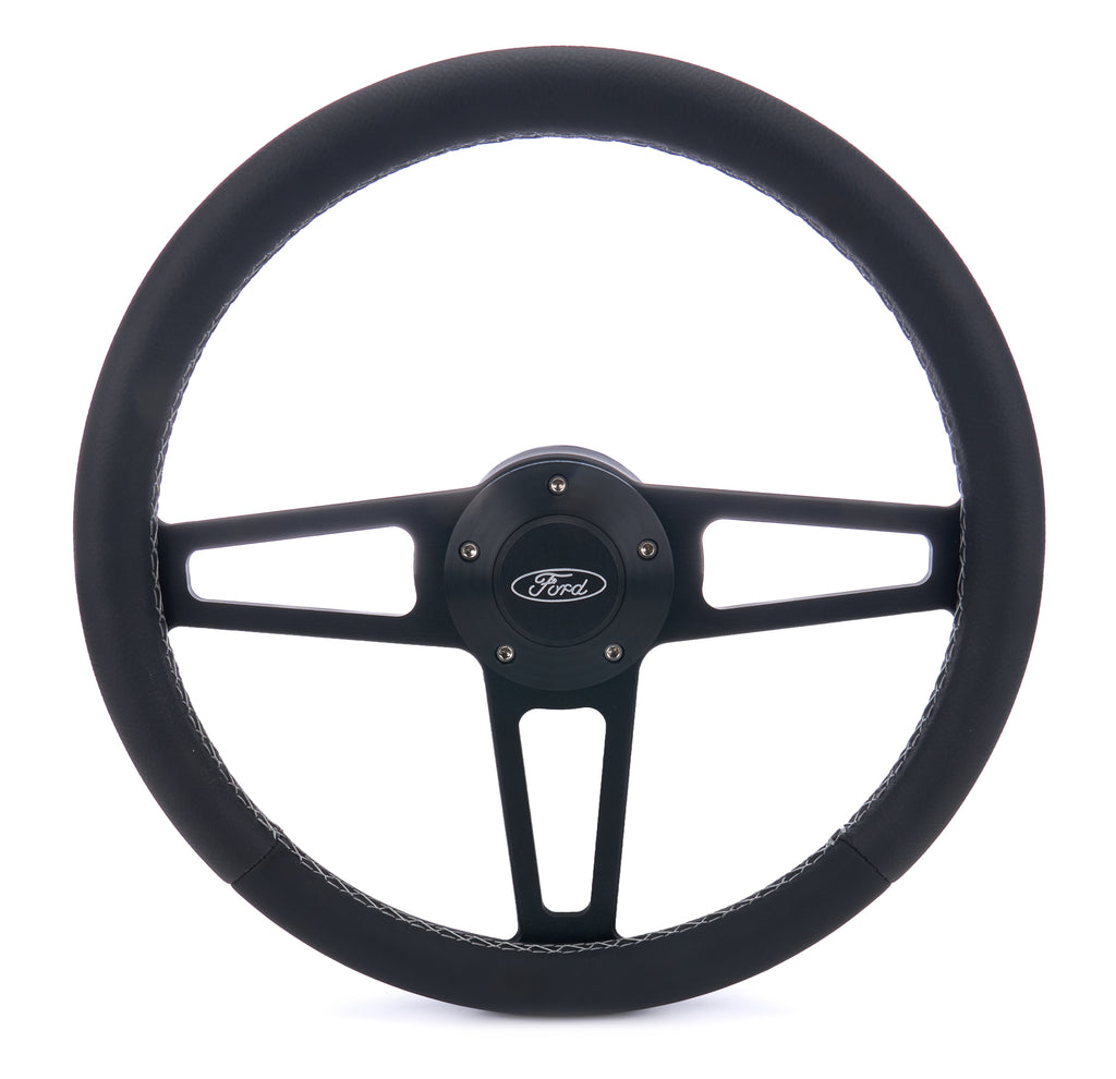 GRANT 1918 T Series Blk Wheel FORD Logo/Install Kit