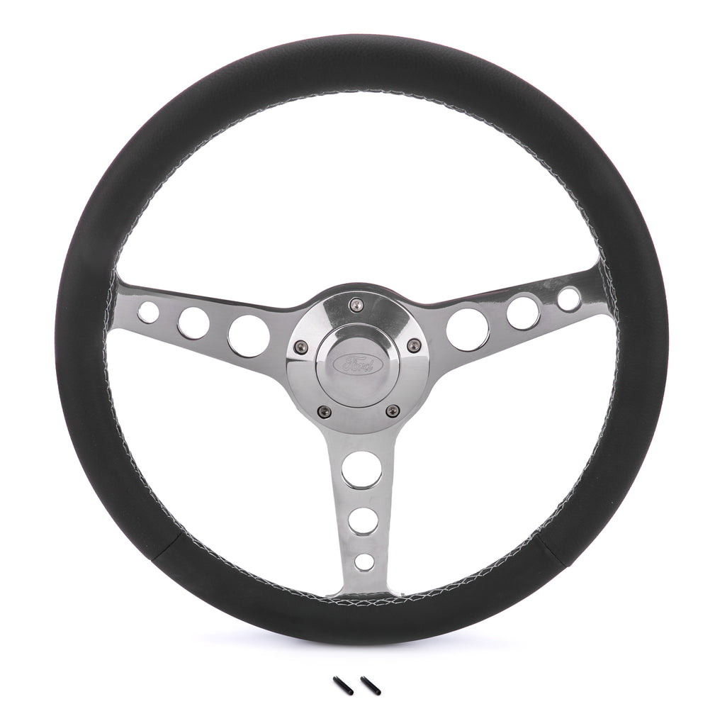 GRANT 1922-1 Billet Classic Series Black Wheel Ford Logo