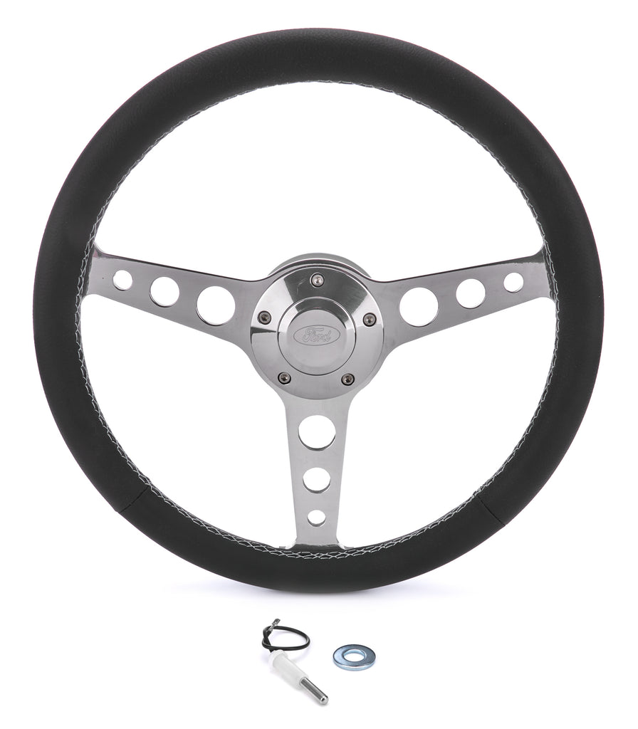 GRANT 1922-2 Billet Classic Series Black Wheel Chevy Logo