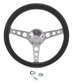 GRANT 1922-2 Billet Classic Series Black Wheel Chevy Logo