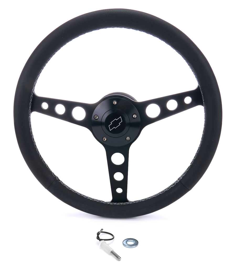 GRANT 1926-1 Billet Classic Series Black Wheel Chevy Logo