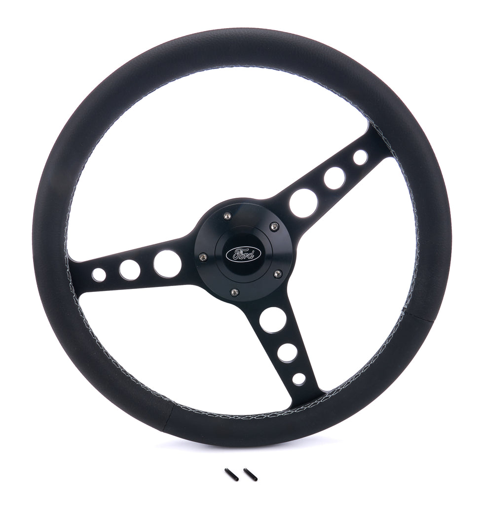 GRANT 1927-1 Billet Classic Series Black Wheel Ford Logo