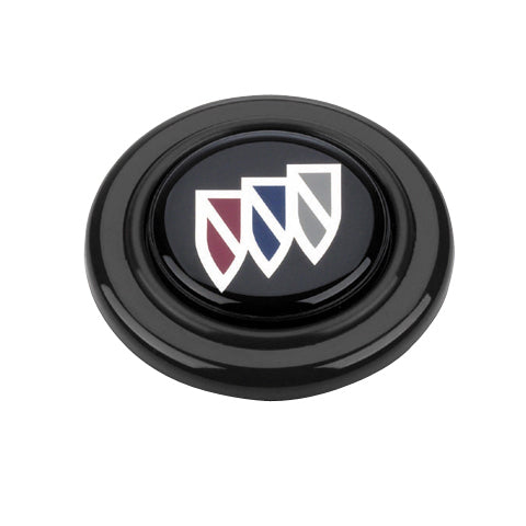 GRANT 5651 Grant Buick Logo Horn Button - Black, Blue, Red, Silver, White - Classic Plastic Finish