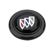 Load image into Gallery viewer, GRANT 5651 Grant Buick Logo Horn Button - Black, Blue, Red, Silver, White - Classic Plastic Finish