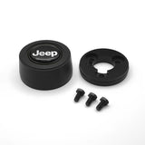 GRANT 5924 Grant Billet Horn Button for Jeep with Hi-Rise Black/Silver Finish - Part #5924