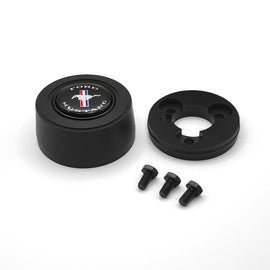 GRANT 5926 Grant Billet Horn Button Mustang with Aluminum Construction and Mustang Logo - Black, Blue, Red, White, Silver Options