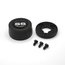 Load image into Gallery viewer, GRANT 5927 Grant Billet Horn Button SS for Chevrolet SS Super Sport - Black and Silver Aluminum
