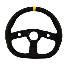 GRANT 630 D-Shaped Diamond Grip Steering Wheel Black