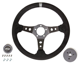 GRANT 694 Suede Racing Steering Wheel w/Center Marker
