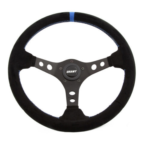 GRANT 696 Suede Racing Steering Wheel w/Center Marker