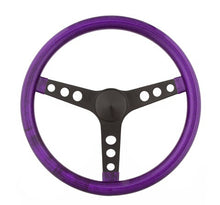 Load image into Gallery viewer, GRANT 8453 Steering Wheel Mtl Flake Purple/Spoke Blk 13.5