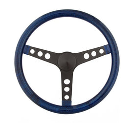 GRANT 8456 Steering Wheel Mtl Flake Blue/Spoke Blk 13.5