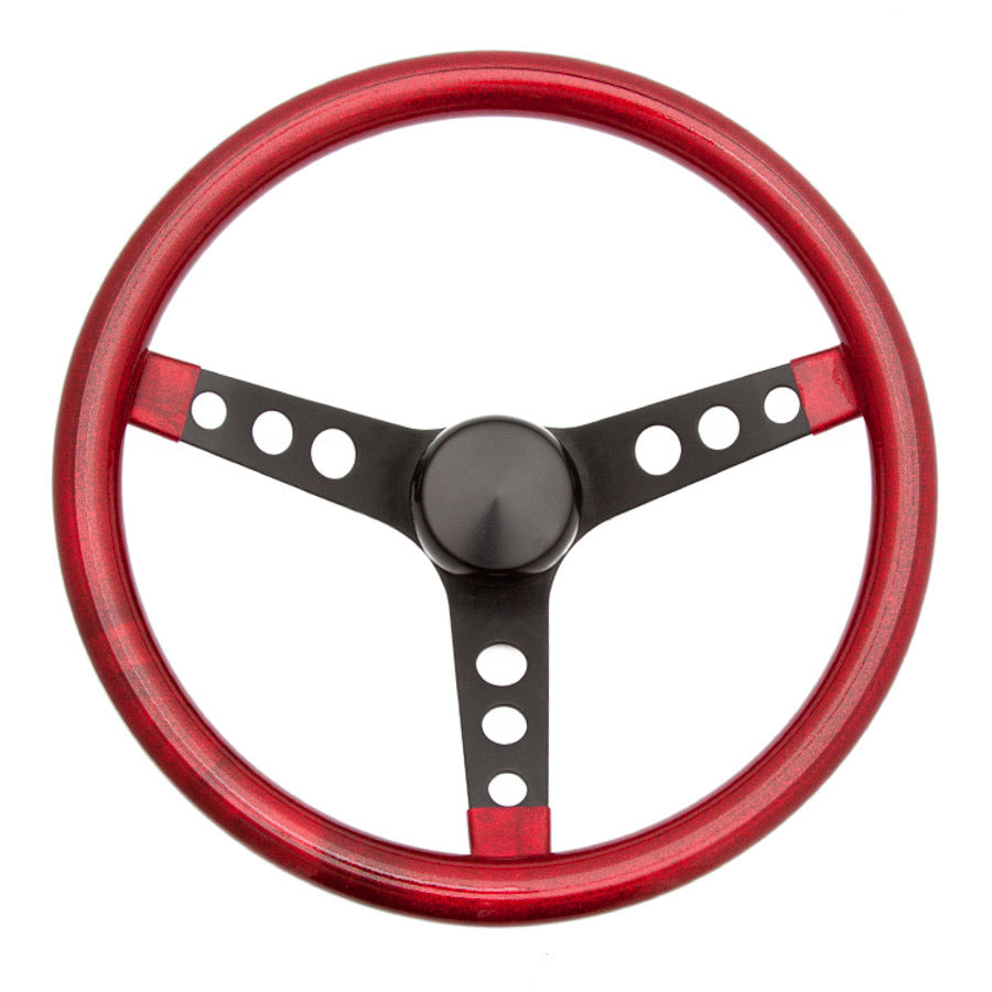 GRANT 8475 Steering Wheel Mtl Flake Red/Spoke Blk 15