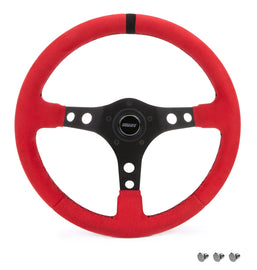 GRANT 8515 Ultrasuede Steering Wheel Race Red