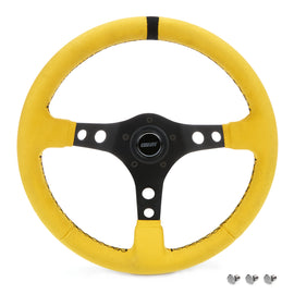 GRANT 8517 Ultrasuede Steering Wheel Race Yellow