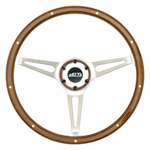 Load image into Gallery viewer, GT PERFORMANCE 32-4247 GT3 Cobra Style Wood Ste ering Wheel 14in Polish