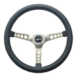 GT PERFORMANCE 35-5445 Steering Wheel Retro Leather Stainless Spokes