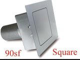 HAGAN STREET ROD NECESSITIES 90SF Square Fuel Door  Flat Surfaces