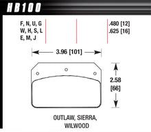Load image into Gallery viewer, HAWK BRAKE HB100F480 Dynalite / 2000 HPS