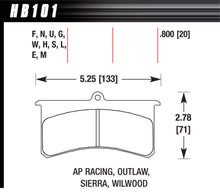 Load image into Gallery viewer, HAWK BRAKE HB101N800 Superlite/XL-HP Plus