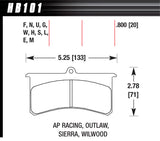 HAWK BRAKE HB101S800 Superlite/XL HT-10