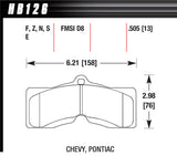 HAWK BRAKE HB126F505 Performance Street Brake Pads (4)