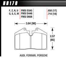 Load image into Gallery viewer, HAWK BRAKE HB170G650 BRAKE PAD MASERATI PORSCHE FERRARI FR &amp; RR