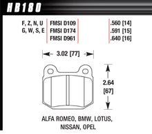 Load image into Gallery viewer, HAWK BRAKE HB180N560 Performance Street Brake Pads (4)