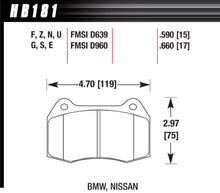 Load image into Gallery viewer, HAWK BRAKE HB181F660 Brake Pads BMW