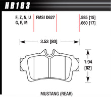 Load image into Gallery viewer, HAWK BRAKE HB183F660 Performance Street Brake Pads (4)