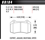 HAWK BRAKE HB194G.570 Hawk Brake HB194G.570 Performance Street Brake Pads for Enhanced Driving Control