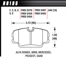 Load image into Gallery viewer, HAWK BRAKE HB195G640 Brake Pads DTC-60 BMW  Mercedes