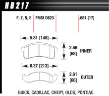 Load image into Gallery viewer, HAWK BRAKE HB217F681 Performance Street Brake Pads (4)