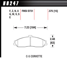 Load image into Gallery viewer, HAWK BRAKE HB247F575 Performance Street Brake Pads (4)