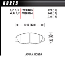 Load image into Gallery viewer, HAWK BRAKE HB275F620 Performance Street Brake Pads (4)