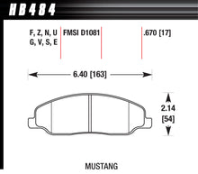 Load image into Gallery viewer, HAWK BRAKE HB484F670 Performance Street Brake Pads (4)