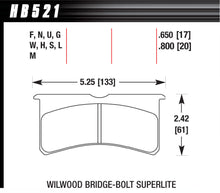 Load image into Gallery viewer, HAWK BRAKE HB521U800 SL Bridgebolt DTC-70