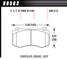 Load image into Gallery viewer, HAWK BRAKE HB563F656 Performance Street Brake Pads (4)