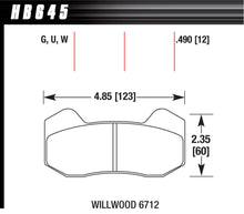 Load image into Gallery viewer, HAWK BRAKE HB645W490 BRAKE PAD DYNAPRO 6 FRONT AND REAR DTC-30