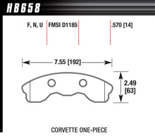 Load image into Gallery viewer, HAWK BRAKE HB658F570 Performance Street Brake Pads (4)