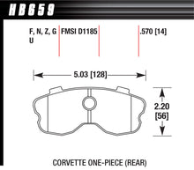 Load image into Gallery viewer, HAWK BRAKE HB659Z570 Performance Street Brake Pads (4)