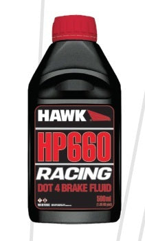 HAWK BRAKE HP660 Hawk Brake HP660 Glycol DOT 4 Brake Fluid - 16.9 fl oz (500 ml)