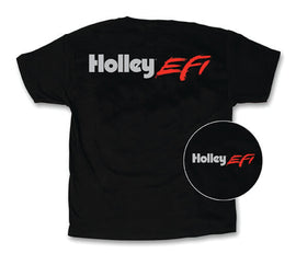 HOLLEY 10044-LGHOL T-Shirt - Large w/Holley EFI SS Logo - Black