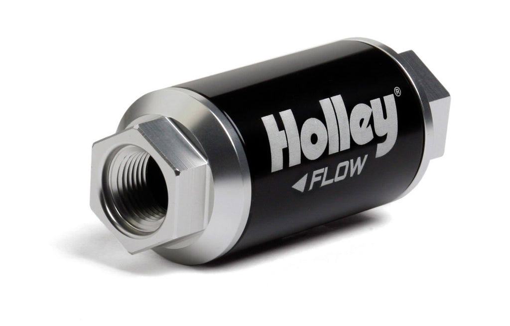 HOLLEY 162-551 Billet HP Fuel Filter - 3/8NPT 100-Micron 100GPH